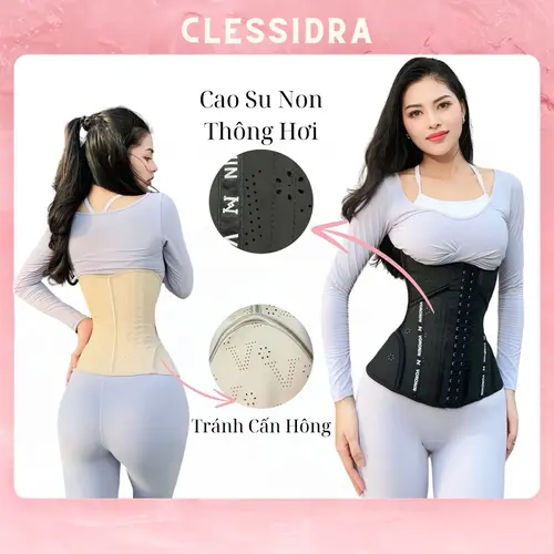 Đai Latex Biến Nhiệt 19 Thanh Thép - Phiên Bản Nâng Cấp [ Tặng Thanh Nới Và Liner ] Áo