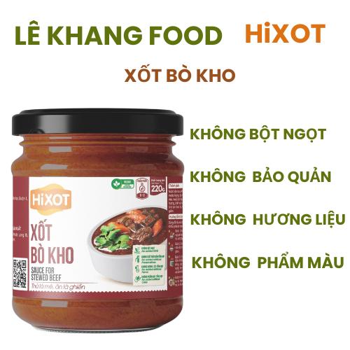 [VEGAN] XỐT BÒ KHO HiXOT hũ 220Gram, nấu bò kho, bò xốt vang, CHAY MẶN ĐỀU DÙNG ĐƯỢC Nước Sốt Gia Vị 4