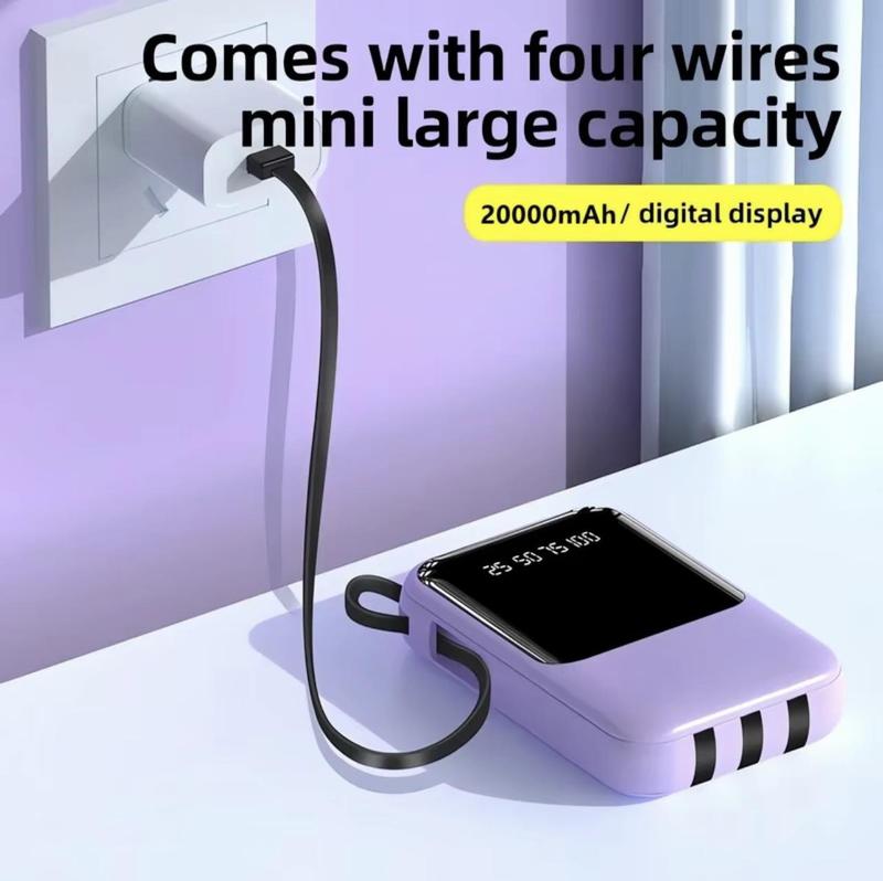 Product Introduction of JHS KC58 20000mah Fast Charger Powerbank With LED Emergency Light COD 2