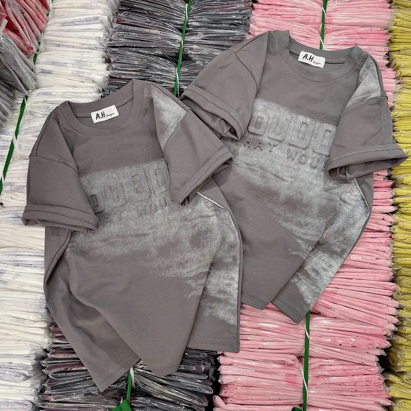 Áo thun Babytee phom ôm nữ phối chữ Loang dập nổi ( Mã YOU DO ) 3