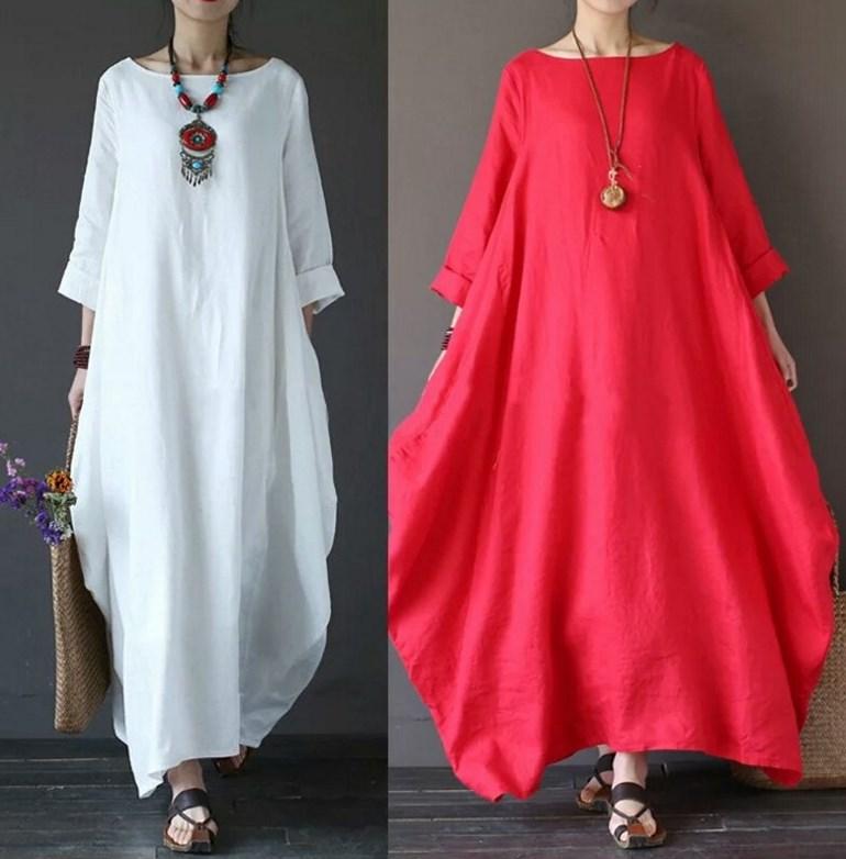 Product Introduction of Áo Dài, Phong Cách Văn Học, Dáng Rộng Vừa Vặn, Ngoại Cỡ, Làm Bằng Vải Lanh Bông, Hàng Mới Về Cho Mùa Xuân Hè Năm 2025 10