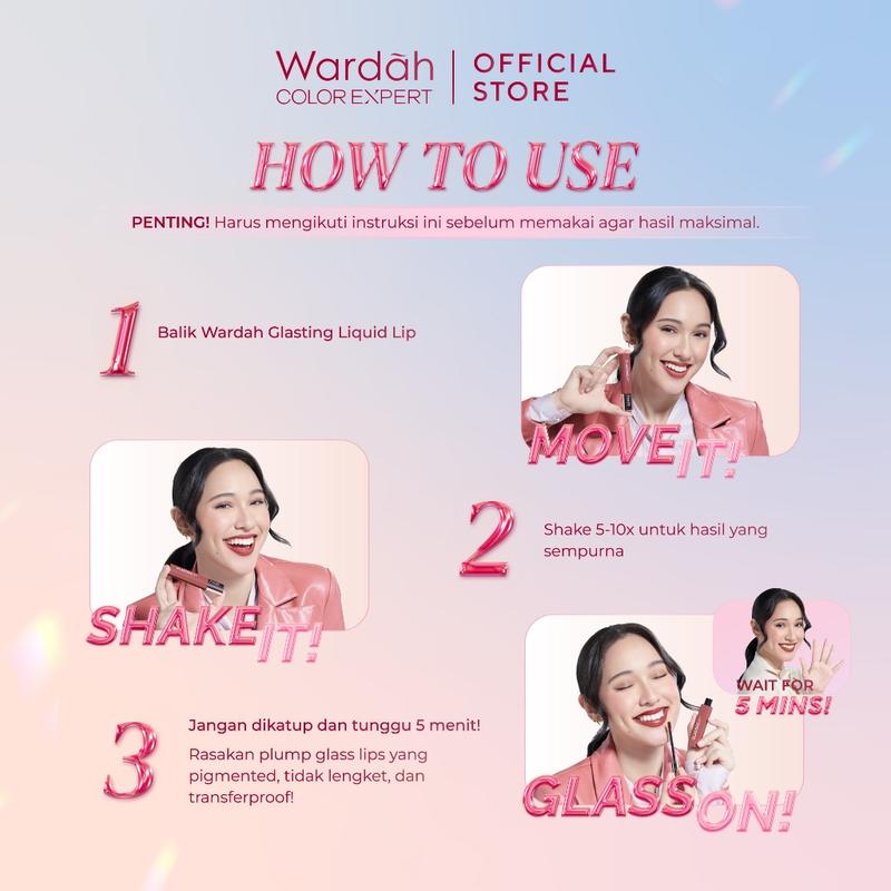 New ! Wardah Glasting Liquid Lip 3,5 gr 8