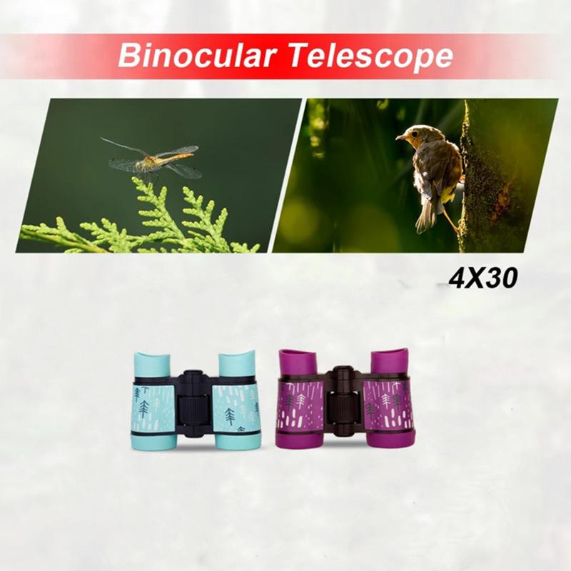 Product Introduction of 11.2x4x9cm Kids Binocular Telescope Children Educational Learning Telescope Bird Watching Folding Optics Telescope 20