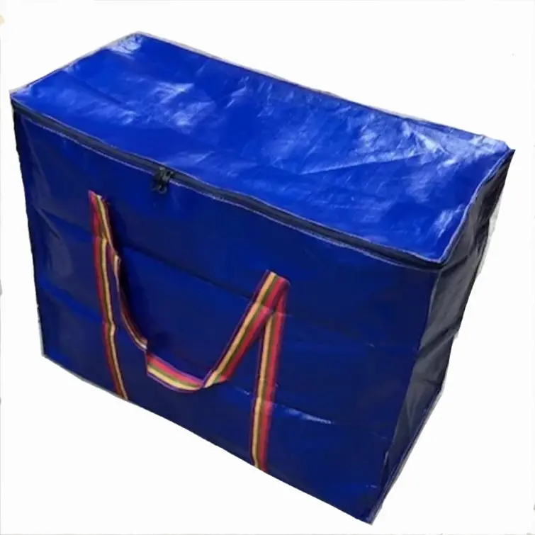 Túi bạt - Túi dứa đựng đồ có dây kéo chịu tải trên 20kg - Nhiều kích thước - Vải bạt dai bền, vận chuyển hàng dễ dàng 3