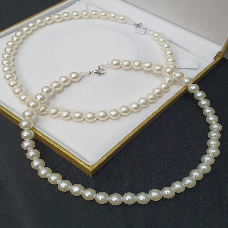 Lady Fashion06- Vòng cổ ngọc trai may mắn dài - ngắn phối áo dài siêu xinh V2 2