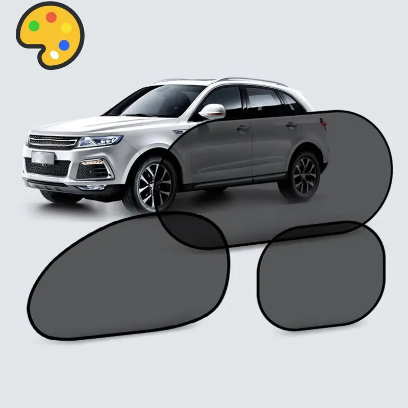 1/2/5pcs Set of Car Sunshade UV Protection Car Curtain, Car Window Sun Shield, Glass Protector Against Glare and Heat - Ideal for Car Owners and Resellers.pain 0