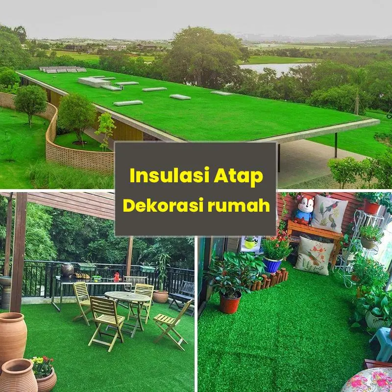 Rumput Sintetis -Sintetis Besar Swiss Tinggi -Tebal 3 cm/2,3 cm Inggris 1x2 M 99,9 % Rumput Primitif Terlihat Hijau rumput palsu lantai 7