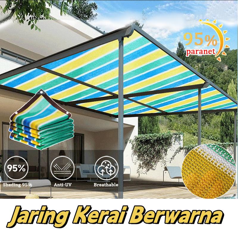 Allieuka Paranet 90% Jaring Tabir Surya Berwarna / Anti UV Sunshade Net/Garden Sunshade Net / Warna-warni Suhu Tinggi Tabir Surya Yang Dienkripsi Dan Ditebalkan 1