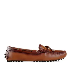 Prabu - Sepatu Slip On Kulit Wanita Fira Tan-Cokelat Shoes