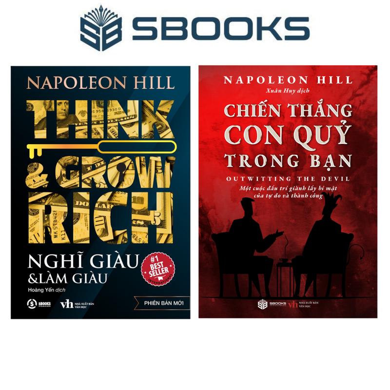 Sách Combo 2 Cuốn : Nghĩ Giàu Làm Giàu + Chiến Thắng Con Quỷ Trong Bạn (Napoleon Hill) - SBOOKS tbìa mềm tiếng việt
