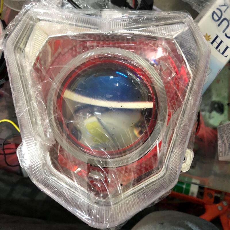 Đèn xe điện xmen 3.0 mắt quỷ vòng 3D hổ trợ lắp