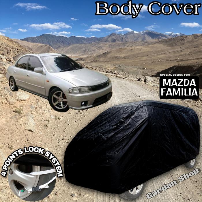 Gambar Sarung Mobil MAZDA FAMILIA Hitam POLOS Body Cover Mazda Familia Full Black dari gardanshop Kota Administrasi Jakarta Timur Tokopedia