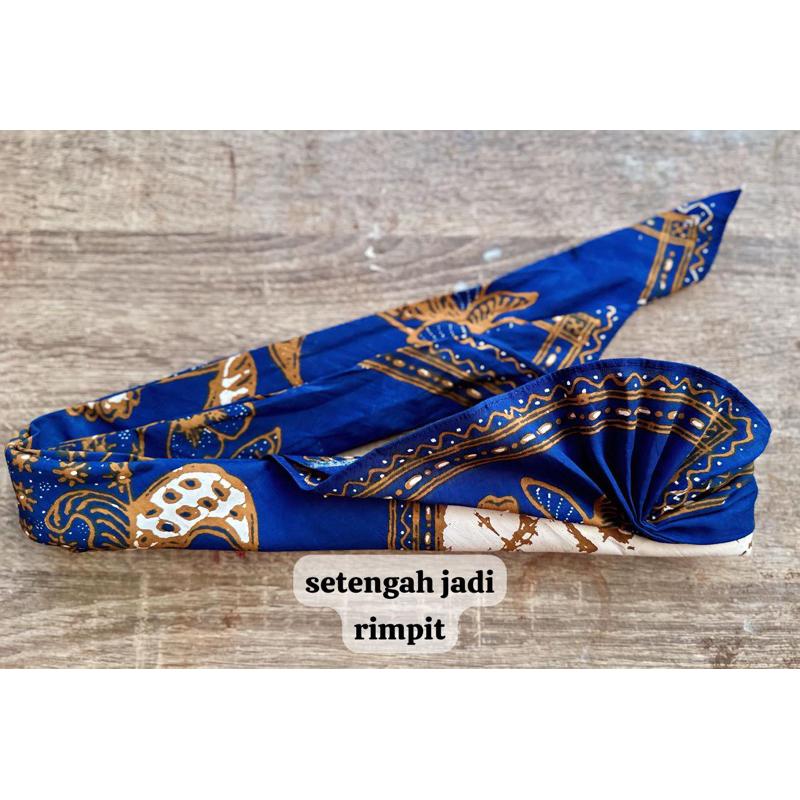 [ giska gallery ] Udeng Batik Cap Motif Tulis Asli Terbaru Jadi / Setengah Jadi Rimpit , Rimpit MP ( meudengpangus ) , Man Kodi Premium Pria 4