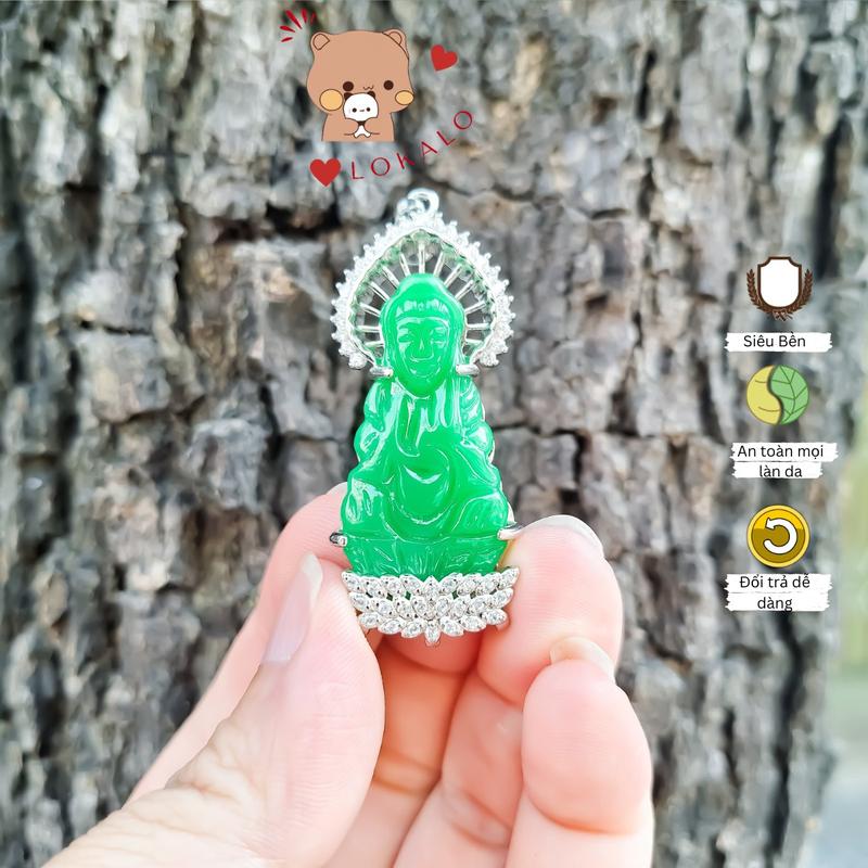  Mặt dây chuyền phật bà quan âm bồ tác thời trang đeo may mắn bình an Lokalo 