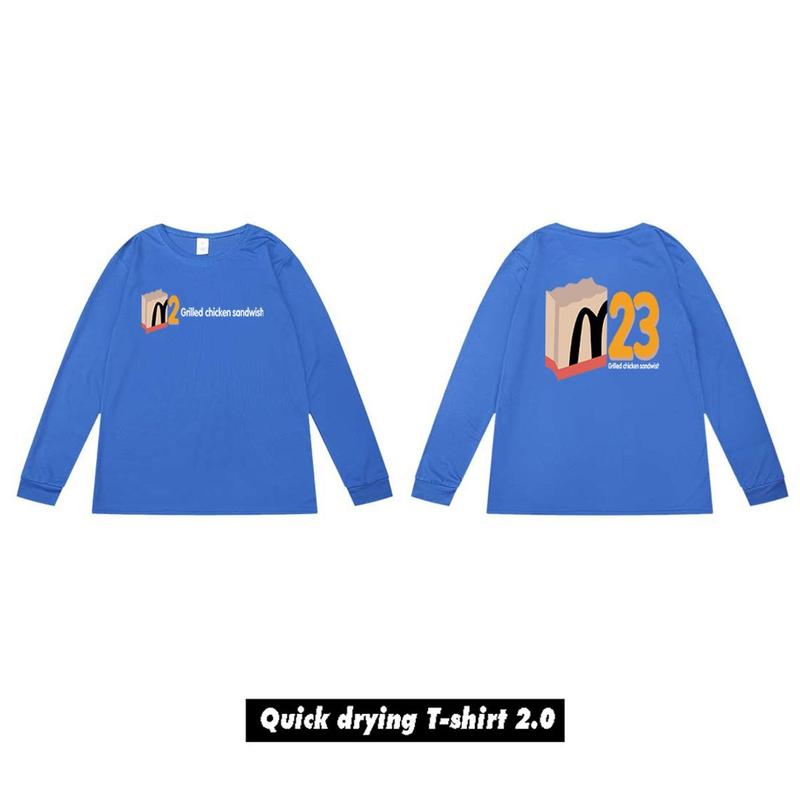 Product Introduction of American-Style Quick-Drying Long-Sleeved Men's Basketball Clothes Long Solid Color Sports Quick-Drying T-shirt High Elastic Sweat-Wicking Workout Clothes Warm-up Jersey 21