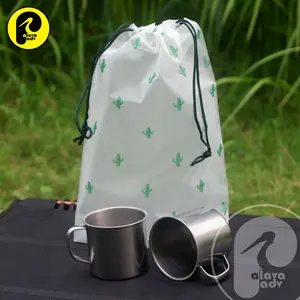 [BISA COD] GELAS CANGKIR SET 6 PCS TRAVELING INCLUDE POCKET CAMPING