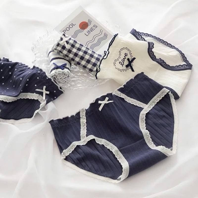 Combo 10 ( có tách lẻ 5 quần )quần lót nữ Women cute CT046 LOVE 30-65kg viền ren mềm mại thấm hút mồ hồi, co giãn đàn hồi tốt dành cho học sinh cấp 2-3 , các bé mới lớn ( shop có bán tách lẻ 5 quần cho khách mua ít)