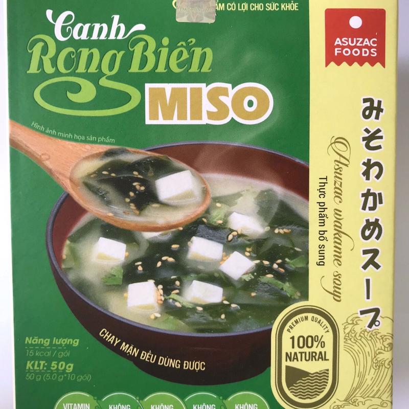 Canh rong biển Miso Asuzac gói 5g - [ Combo 5 gói - Hộp 10 gói ]