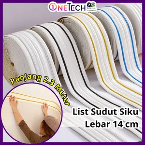 LIST PLAFON SIKU SUDUT WALLPAPER DINDING 2,3 METER DEKORASI HIASAN RUMAH STICKER