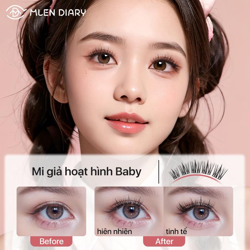 MlenDiary Mi giả Anime Hoạt Hình Dễ  gắn tự nhiên cho người mới trang điểm False Eyelashes Cosmetic Nữ Women