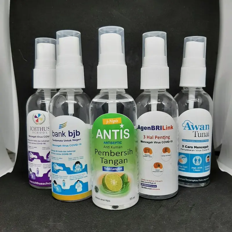Hand sanitizer ANTIS 55 ml spray aroma jeruk nipis segar pembersih tangan 4