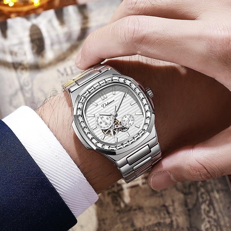 Đồng Hồ Nam Dulunwe D6043 Mặt Tàu Ngầm,Máy cơ Automatic 21 jewels... 6