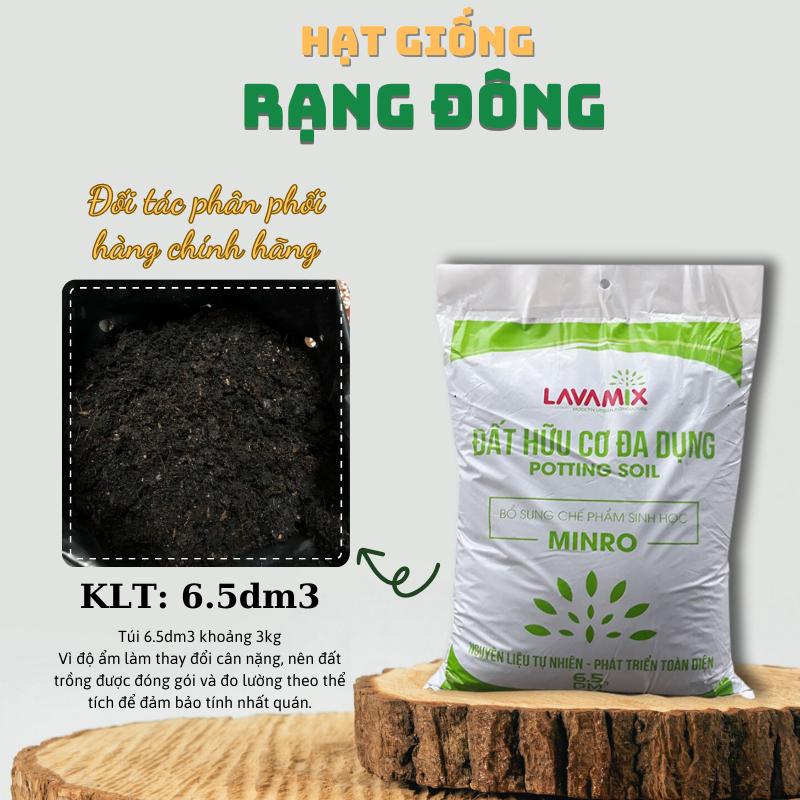  Đất Trồng Hoa - Đất Trồng Cây LAVAMIX giàu dinh dưỡng đã trộn sẵn  túi 6.5dm~2,5Kg  - Hạt giống Rạng Đông 