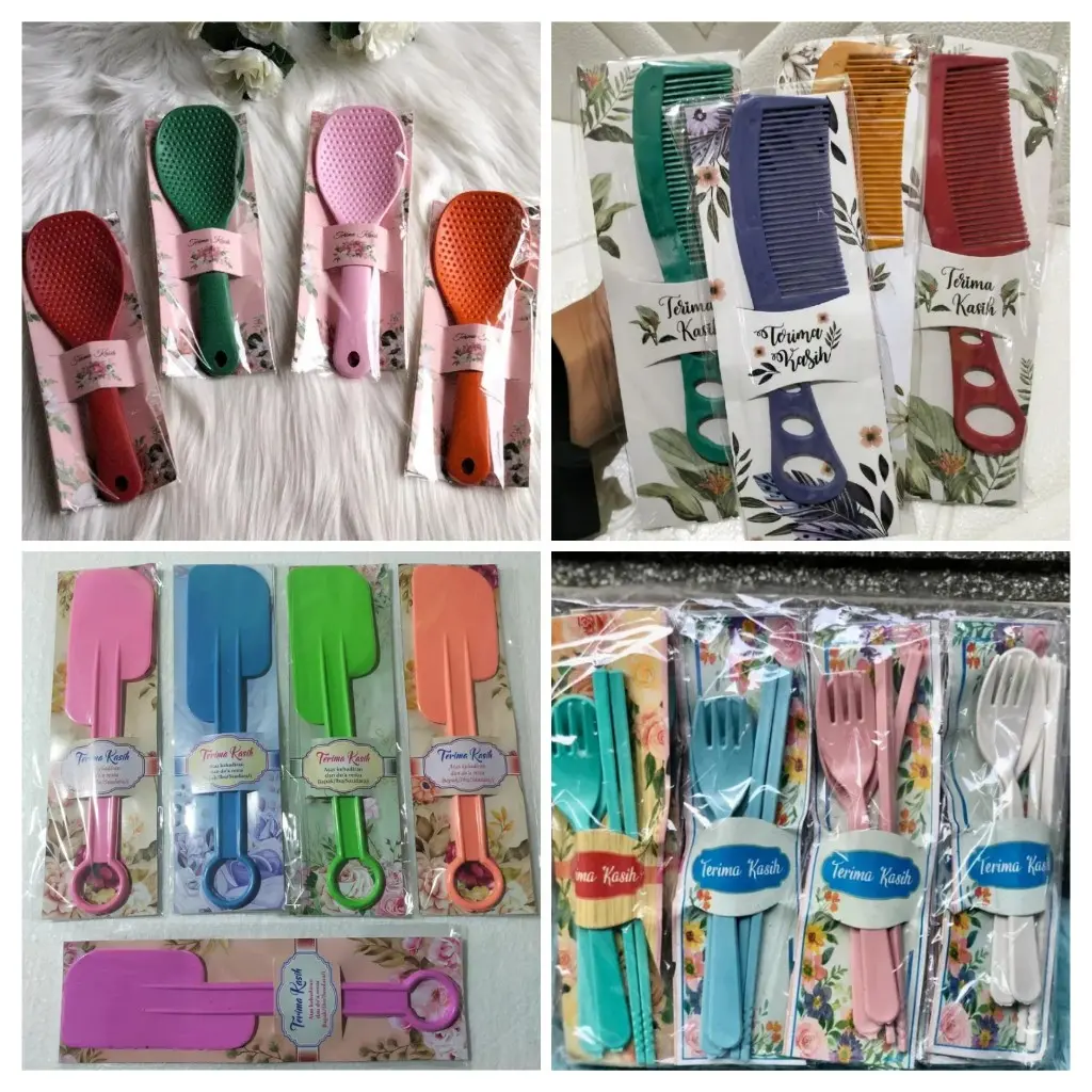 Paket Hemat 300pcs Campur 4 Macam SOuvenir Kemasan alas shaby