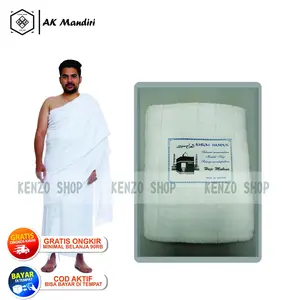KAIN IHROM DEWASA BAJU IHRAM PRIA KAIN IHRAM DEWASA LEMBUT  Katun Muslim