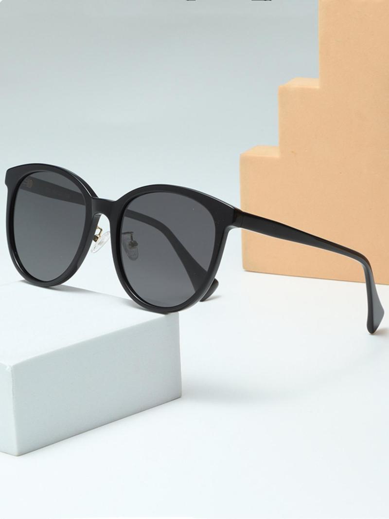 Product Introduction of Unisex Simple Style Tinted Lens Sunglasses, Trendy Casual Round Frame Sunglasses for Everyday Use, Fashion Accessories for Outdoor Activities 5