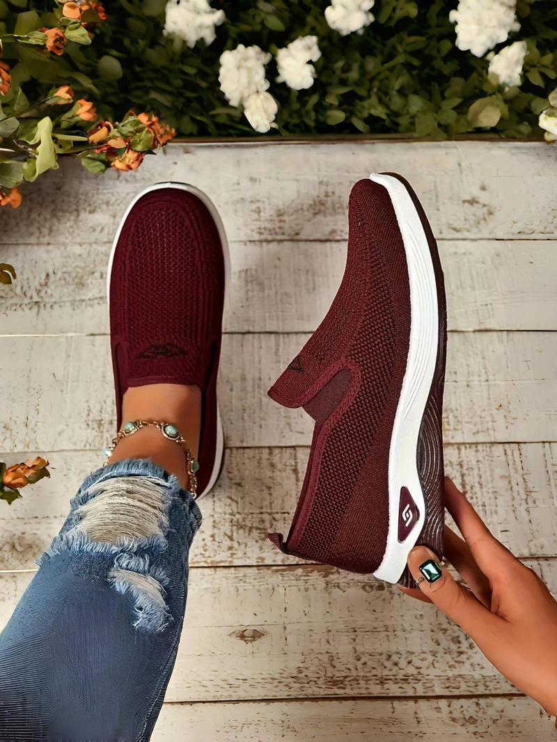 Product Introduction of Women's Mesh Breathable Lightweight Slip on Shoes, Casual Comfortable Low Top Shoes, All-match Commuter Shoes for Work & Daily Wear 17