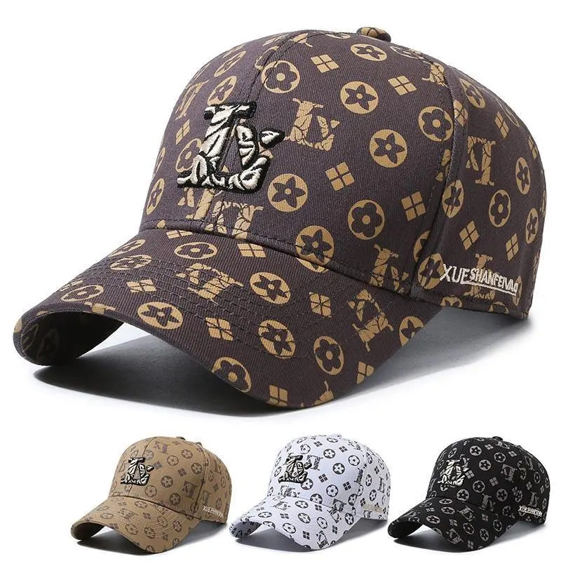 colet cap Presbyopic Light Luxury Peak Embroidered Letters Ly Full Printed Baseball Cap Fashion Trendy Couples Sun-Proof All-Match Casual colet  cap