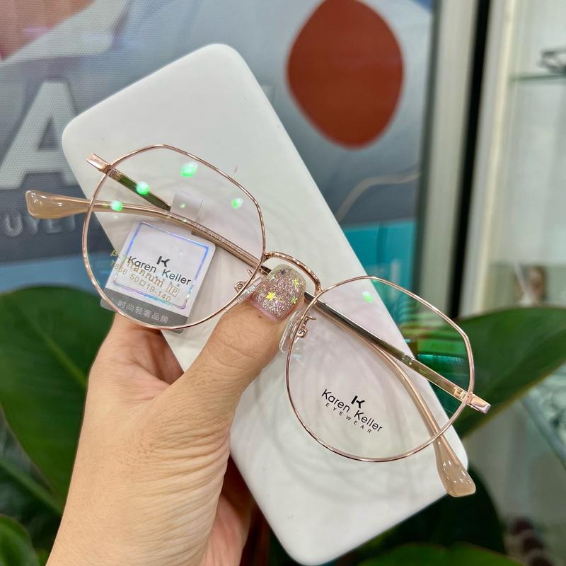 Kính mắt Gọng Teen Ngố 886 Titan , Tròng Kính kính  đa