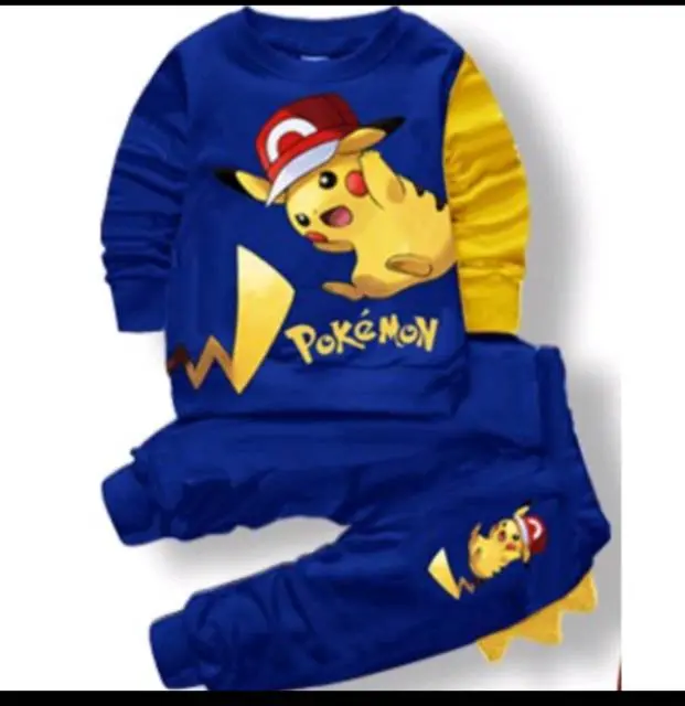 Setelan Switer Joger Pokemon Anak Umur 1-6 Tahun Unisex