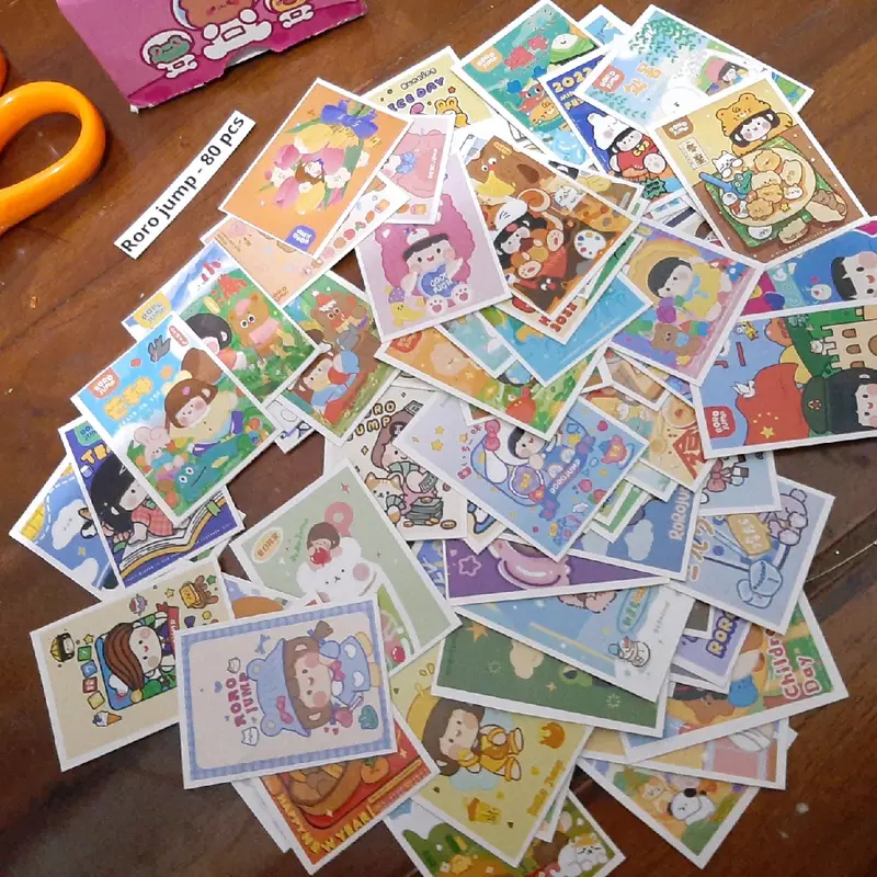 (isi 150pcs ) Sticker kawai / stiker Seal Packing Sticker Freebies stiker Paket 7