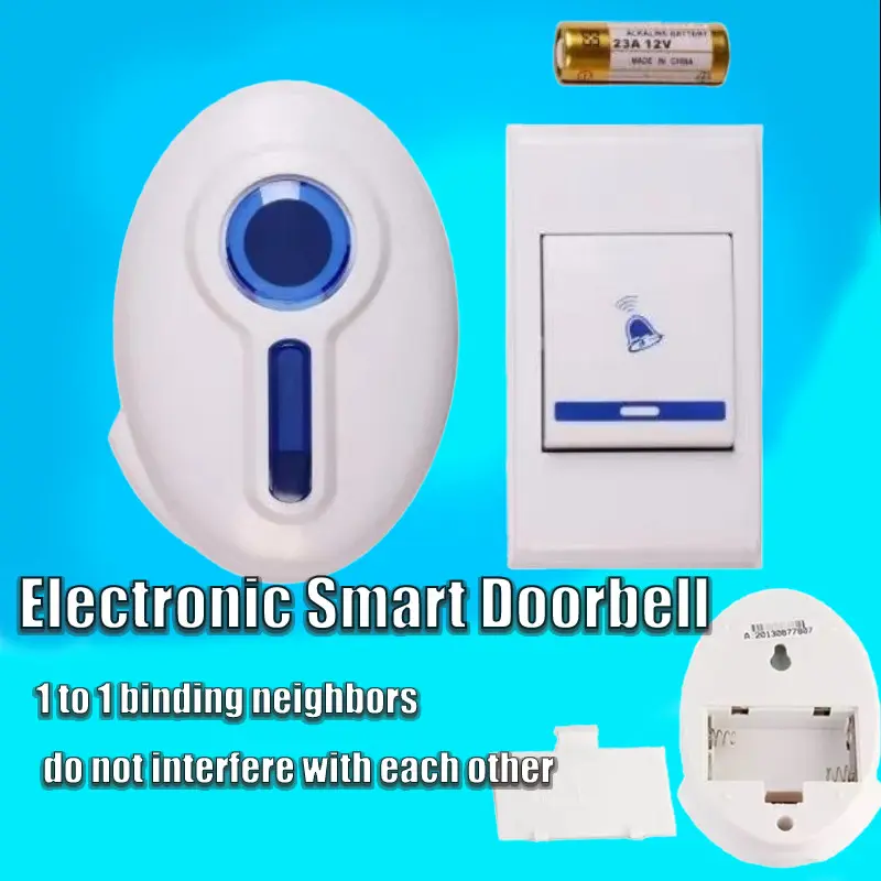32 Pieces Chord Melody Wireless Doorbell LED Battery Powered Ring ...