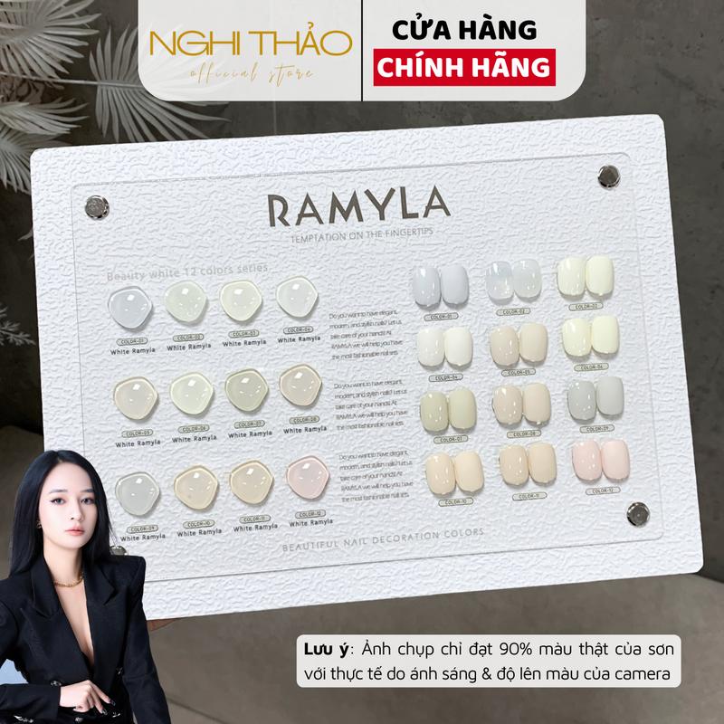 Set sơn gel trắng RAMYLA 12 màu