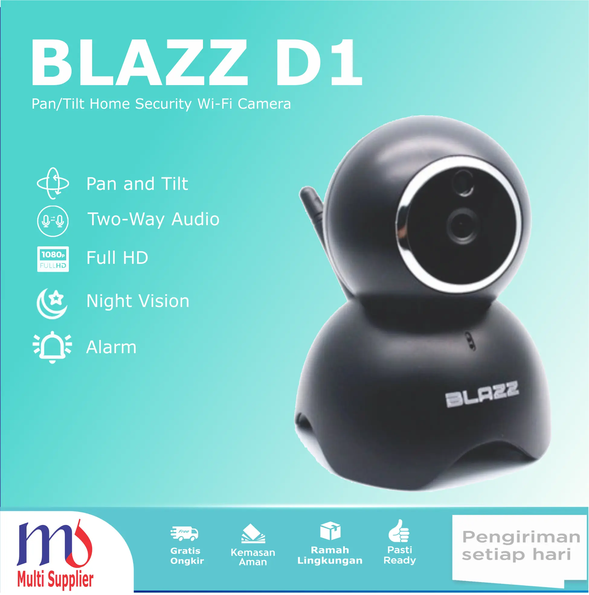 Kamera cctv Blazz D1 Baby cam 2MP 1080P IP Camera Murah Full HD Bicara 2 arah pantau dari hp