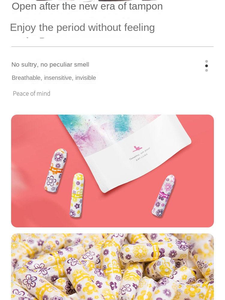 Product Introduction of Tampon Built-in Girl Sanitary Pads Internet Celebrity Imported from Germany Day and Night Use Menstrual Leak-Proof Super Flow Comfort 12