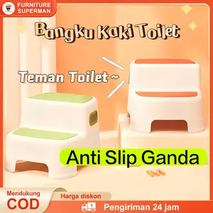 Bangku Tangga 2 Tingkat Bathroom Kitchen Step Children Elderly Bangku Pijak Serbaguna Anti Slip