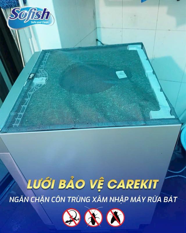Lưới bảo vệ bếp từ, máy rửa bát chống côn trùng, gián Sofish Carekit 8