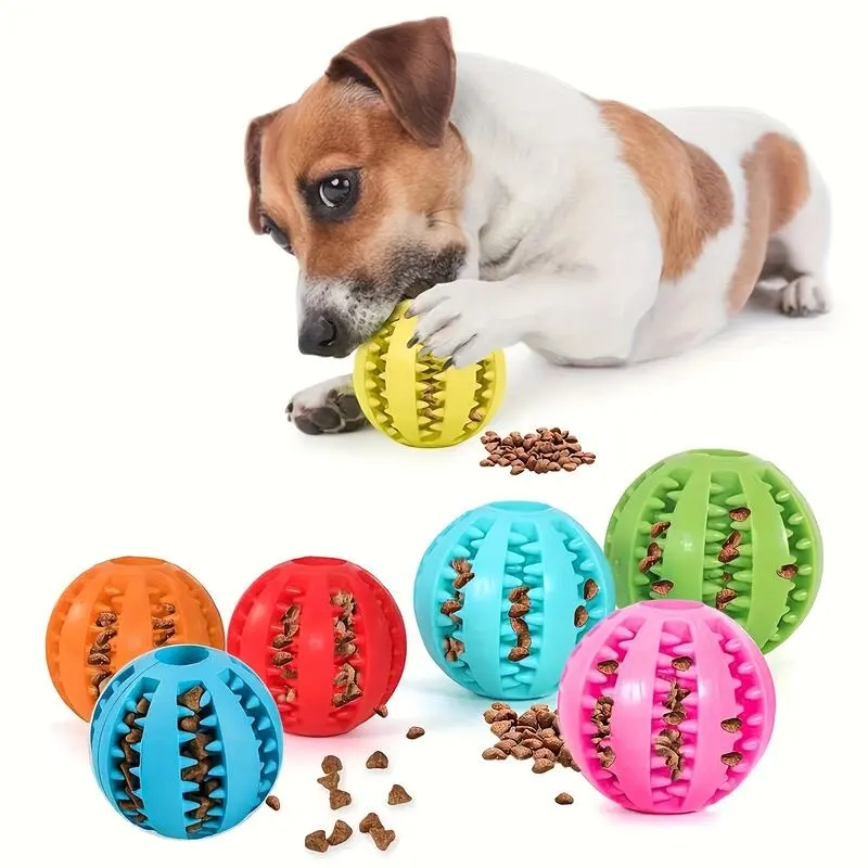 Watermelon Pet Ball: Chew-Proof & Bounce-Interactive. Durable Dog/Cat Toy. Pet Supplies Must-Have!