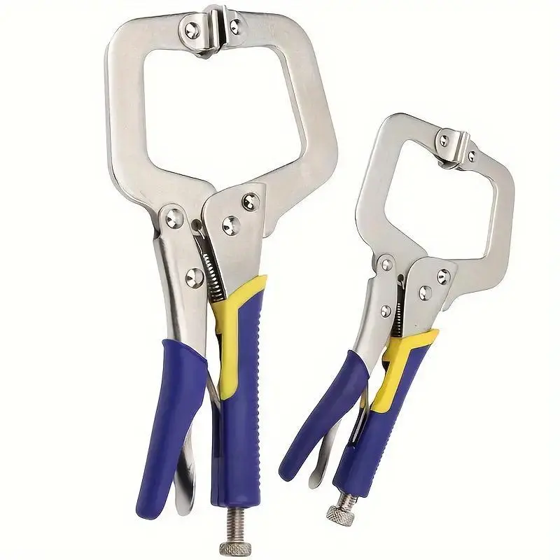Industrial Grade C-Vise, Multi-purpose Clamping Tool, Wide Mouth Welding Locking Pliers, C-Vise Tool for Woodworking and Fastening, Heavy Duty, Hardware