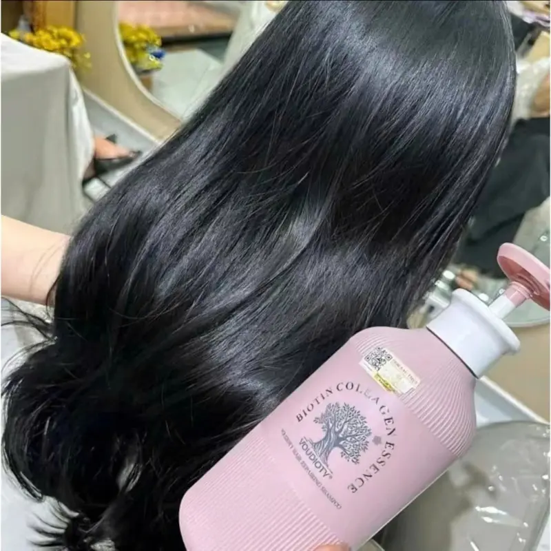 (COMBO 2 CHAI )Dầu Gội + Dầu Xả Hương Nước Hoa BIOTIN Hỗ Trợ Làm Mượt Tóc 1000ML-KIWI WIN Nữ Women 5
