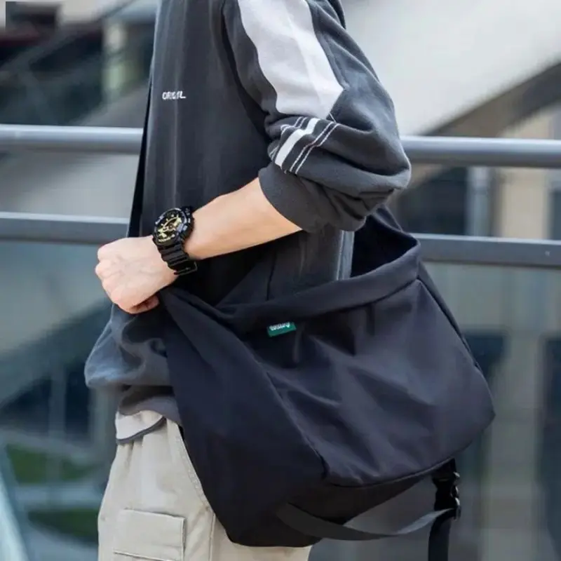 All-match Large Casual Tool Bag Single Bag Men Oxford Messenger Bag Laptop Waterproof Travel Shoulder Bag For Male snkrs  bag