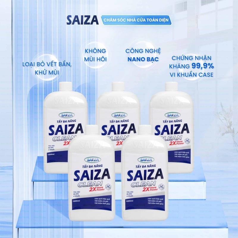 5 chai Tẩy Đa Năng SAIZA làm sạch hiệu quả vết ố vàng. Nước Tẩy nhà vệ sinh Nước Rửa Chén