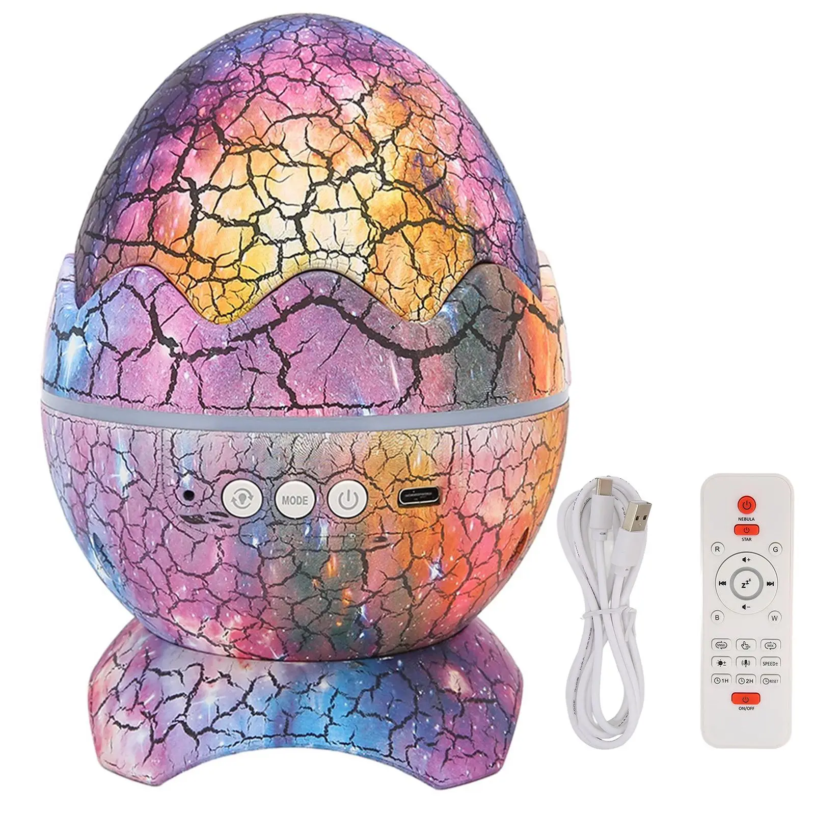 Creative 4 in 1 LED Star Projector Night Light for Decoration,1 Count 14 Colors Changing Night Light with Remote Control, Birthday Gifts, Summer Home Decor