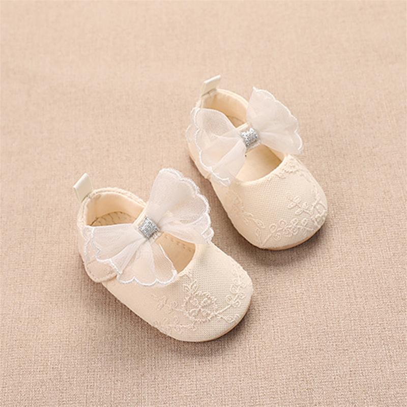 Giày Bệt Cho Em Bé Gái Cho Trẻ Sơ Sinh Thiết Kế Ren Dễ Thương Giày Váy Công Chúa Giày Cũi Chống Trượt Cho Trẻ Mới Biết Đi