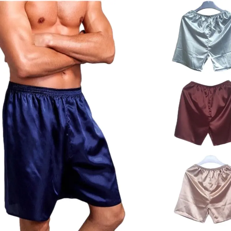 Quần lụa bóng spa cho nam mặc massa, xông hơi freesize 80kg 0