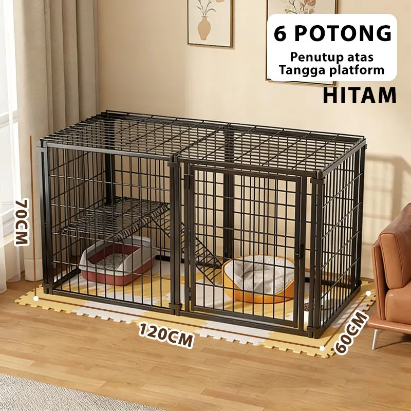 Hitam6pcs 120*60*70
